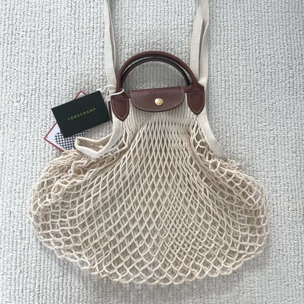 Longchamp Le Pliage Filet Knot Shoulder Bag NWT